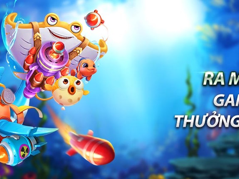 Giao diện trò chơi Bắn Cá 1888bet với nhiều loài cá sắc màu